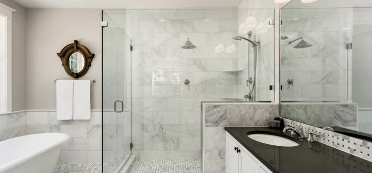 bathroom shower door installation in McFarland